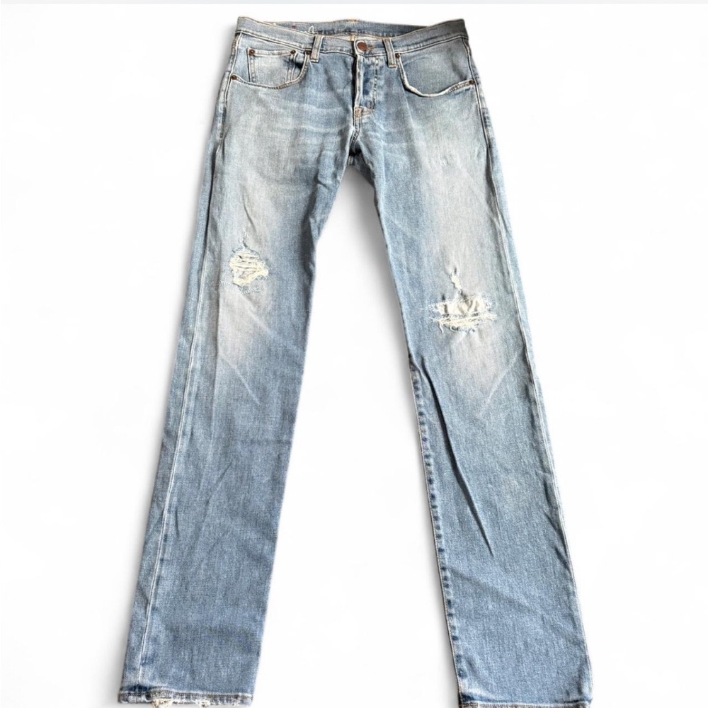 Men’s Plus People Distressed Jeans